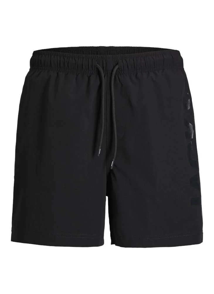 JACK & JONES  Logo Drawstring Swim Shorts for Men | Best Price UAE